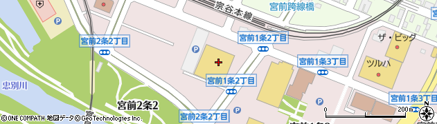 コーチャンフォー旭川店　書籍コーナー周辺の地図