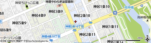 旭川信用金庫神居支店周辺の地図