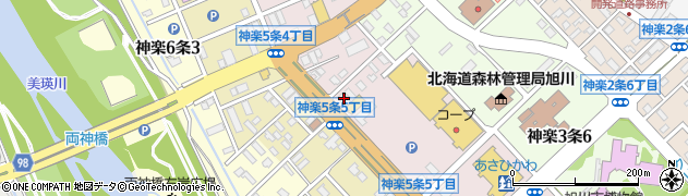 北空知信用金庫旭川支店周辺の地図