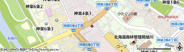 旭川信用金庫神楽支店周辺の地図
