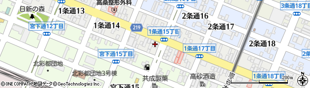 ビッグ旭川　中央店周辺の地図