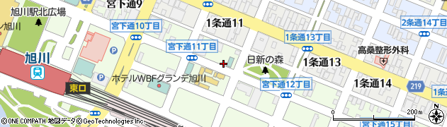 タイムズカー旭川駅前店周辺の地図