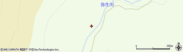 弥生川周辺の地図
