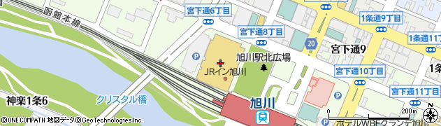 ダイソーイオンモール旭川駅前店周辺の地図
