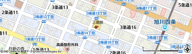 三番舘　旭川本店周辺の地図
