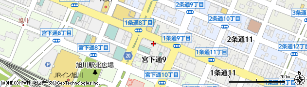 中道リース株式会社　旭川支店周辺の地図