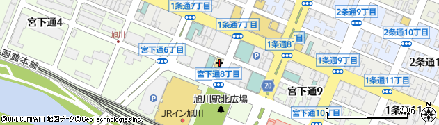 セブンイレブン旭川買物公園店周辺の地図