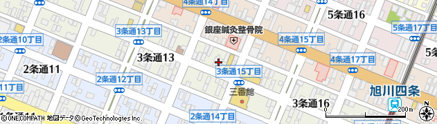 旭川信用金庫銀座支店周辺の地図