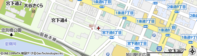 北海道クリーン・システム株式会社　旭川支店周辺の地図