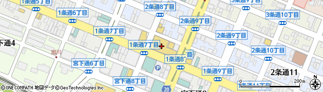 ジュンク堂書店旭川店周辺の地図