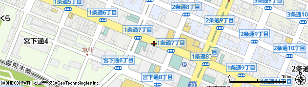 北海道旭川市１条通7丁目周辺の地図