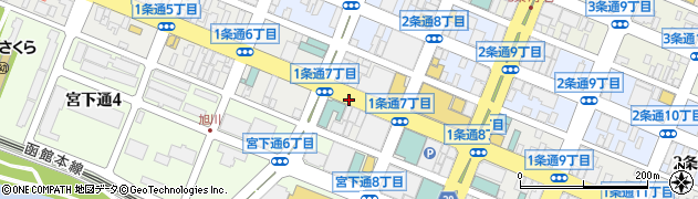 中央ビルメンテナンス株式会社　旭川営業所周辺の地図