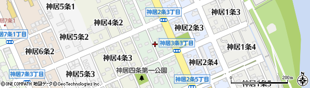 北海道旭川市神居３条3丁目周辺の地図