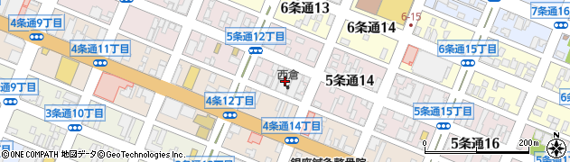 西倉周辺の地図
