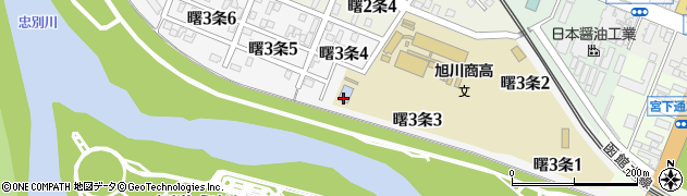 北海道旭川市曙３条周辺の地図