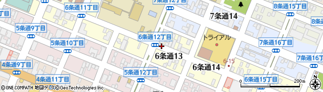 北海道旭川市６条通周辺の地図