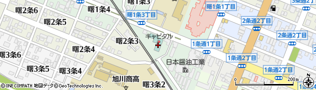 旭川キャピタルホテル周辺の地図