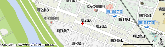 北海道旭川市曙２条周辺の地図