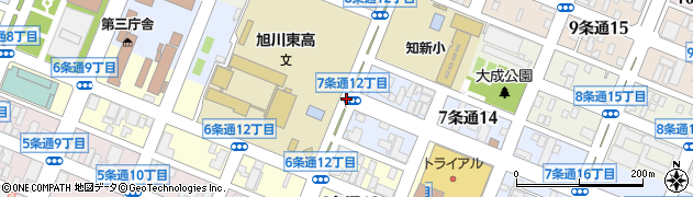 北海道旭川市７条通周辺の地図