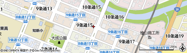 北海道旭川市９条通周辺の地図