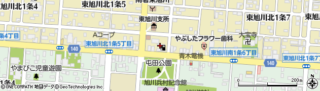 東旭川農協給油所周辺の地図