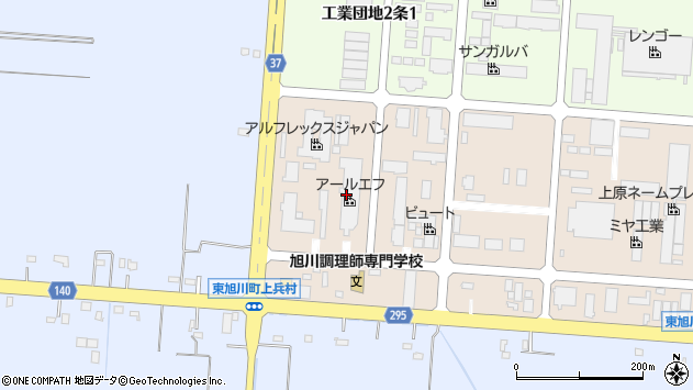 〒078-8271 北海道旭川市工業団地１条の地図