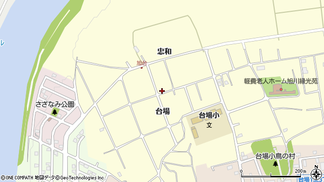 〒070-8022 北海道旭川市神居町台場の地図
