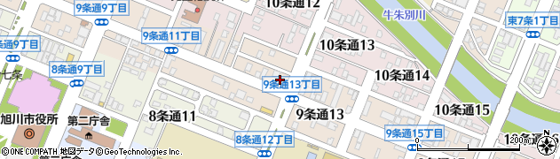 釜寅　旭川店周辺の地図