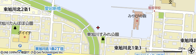 東旭川すみれ公園周辺の地図