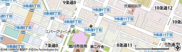 セイコーマート旭川８条通店周辺の地図