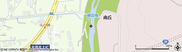 蘭国橋周辺の地図