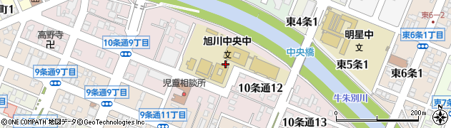 北海道旭川市１０条通周辺の地図