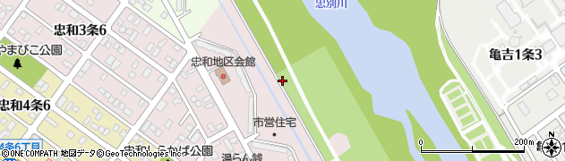 北海道旭川市忠和３条周辺の地図