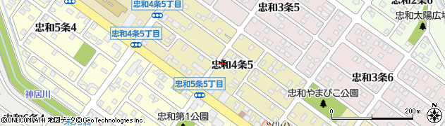 北海道旭川市忠和４条5丁目周辺の地図