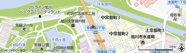 北海道旭川市常盤通周辺の地図