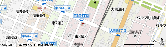 ファーストセキュリティ株式会社　旭川支社周辺の地図