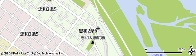 北海道旭川市忠和２条周辺の地図