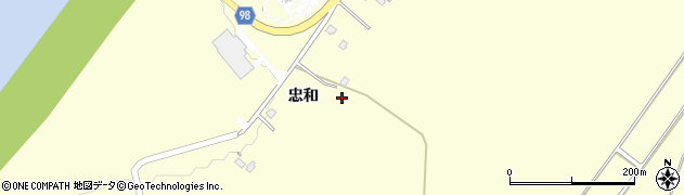 北海道旭川市神居町忠和293周辺の地図