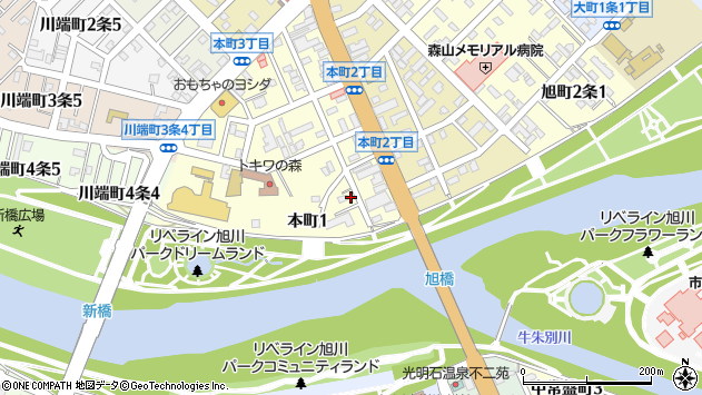 〒070-0810 北海道旭川市本町の地図