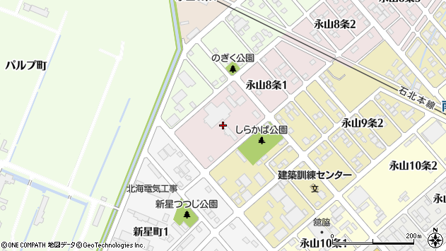 〒079-8418 北海道旭川市永山８条の地図