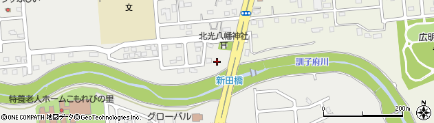 新田橋周辺の地図