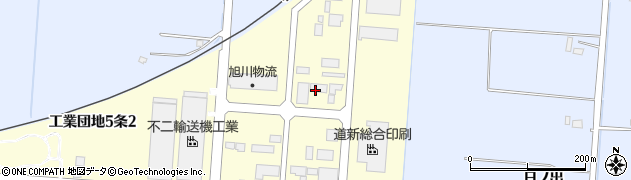 北海道旭川市工業団地５条周辺の地図