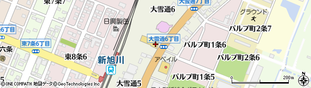 旭川トヨペット　アクセル大雪店周辺の地図