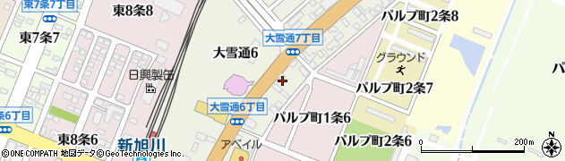 オッペン化粧品　道北営業所周辺の地図