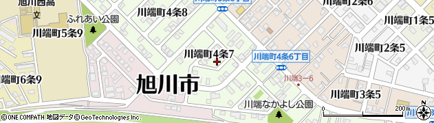 北海道旭川市川端町４条周辺の地図