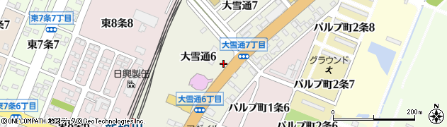 美登利 新旭川店周辺の地図