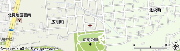 北海道北見市広明町190周辺の地図