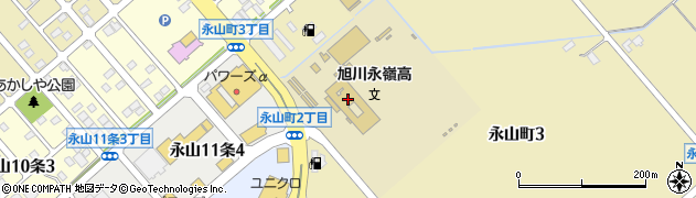 北海道旭川永嶺高等学校周辺の地図