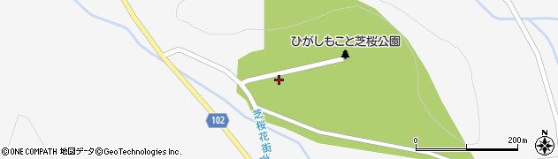 ひがしもこと芝桜公園キャンプ場周辺の地図