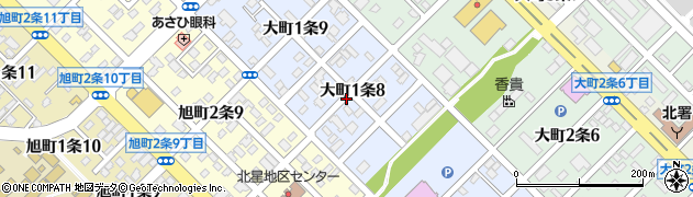 ダスキン　サービスマスター・大町店周辺の地図